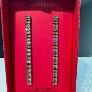 CZ diamond earrings- lead safe, nickel free